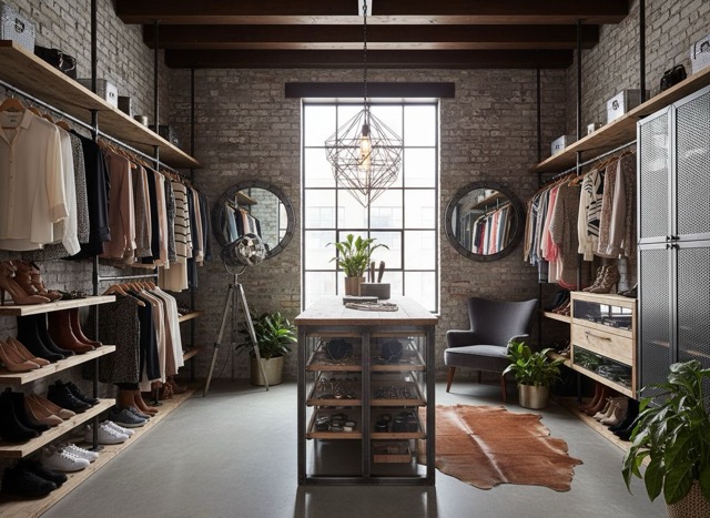 Industrial closet design