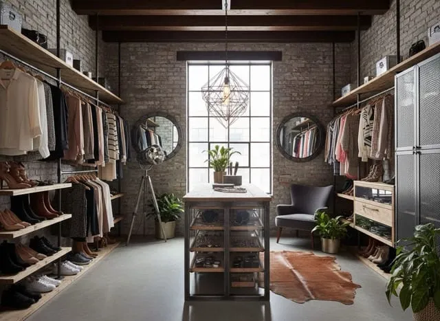 Industrial closet design